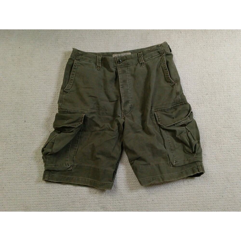 Vintage Y2K Abercombie And Fitch Cargo Shorts Distressed Mens 33 Button Fly